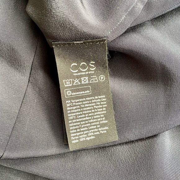 COS Navy Floor-length High Neck Dress - Picture 5 of 5